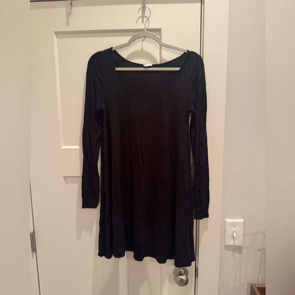 Garage Black Long Sleeve Dress